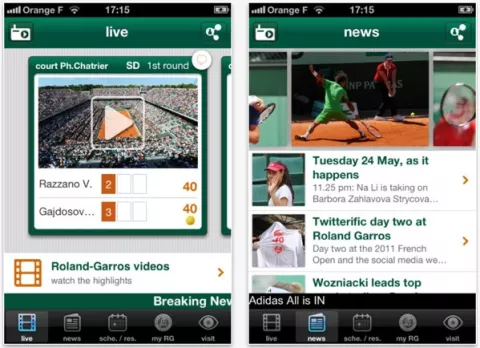 Roland Garros, el tenis que cabe en un teléfono