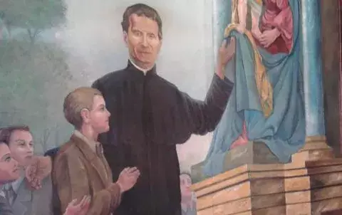 Fieles inician celebración onomástica de San Juan Bosco