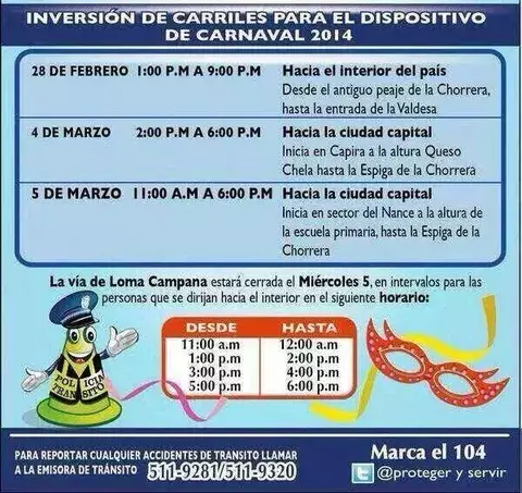 Inicia inversión de carriles hacia el interior del país