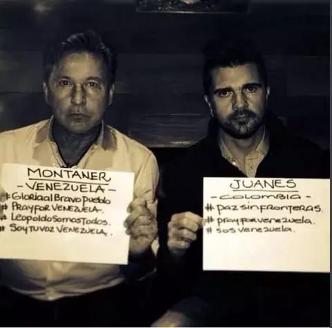Juanes y Ricardo Montaner se pronuncian por Venezuela