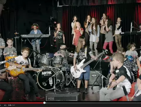 Rumba para tu tarde, VIDEO de banda de niños cantando "I Don´t Care. I love it"