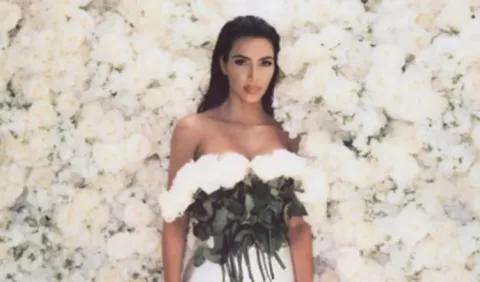 Kim Kardashian muestra fotos inéditas de su boda