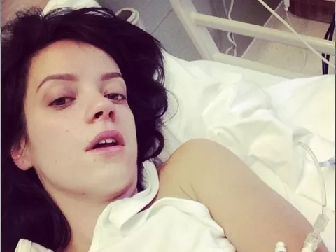Lily Allen, al hospital
