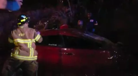 Aparatoso accidente en La Mitra de La Chorrera deja dos heridos