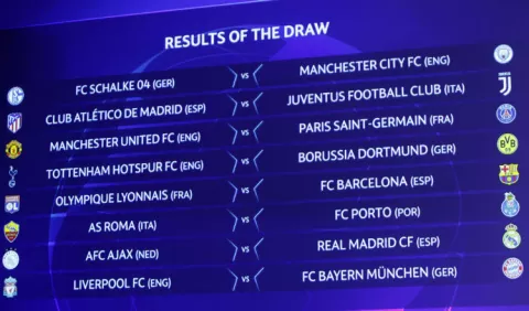 Ajax se cruza en el camino del Real Madrid; Lyon con Barça y CR7 con el Atlético