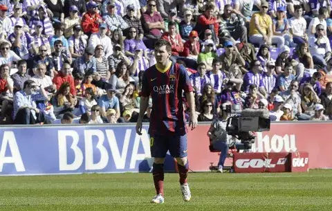 Barcelona pierde en Valladolid y cae en la liga