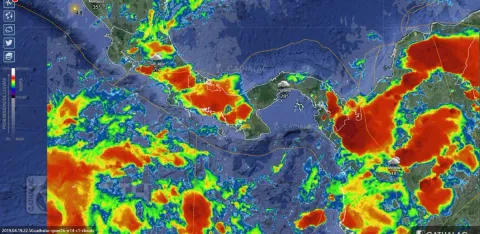 Sinaproc pronostica lluvias con actividades eléctricas en casi todo el país