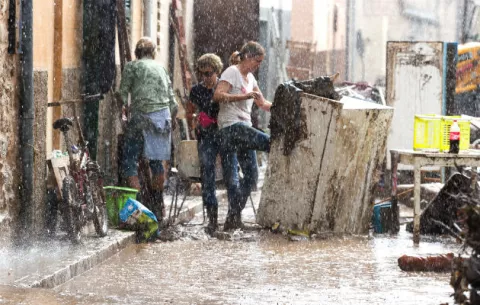 Nueve muertos por lluvias torrenciales en la isla española de Mallorca