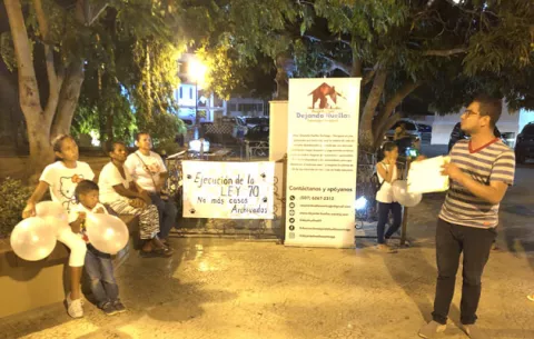 Realizan vigilia en Veraguas contra la ley de mascotas