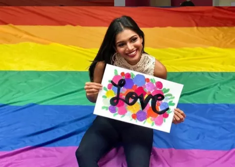 Mehr Eliezer, Señorita Panamá 2019, lista para la Marcha del Orgullo Gay 