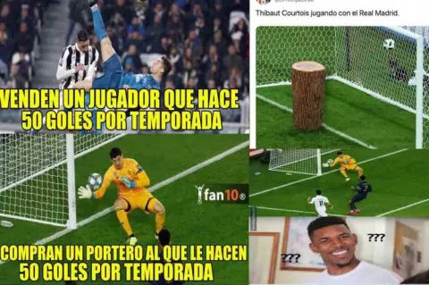 Thibaut Courtois, portero del Real Madrid, la burla de las redes sociales