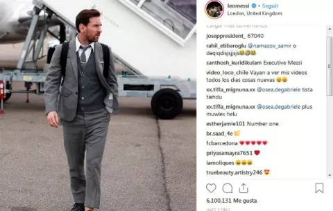 Neymar y Agüero "burlan" de Messi en las redes sociales por vestido formal del Barcelona