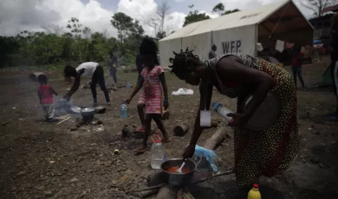 Migrantes instalados en la provincia de  Darién reciben atención médica