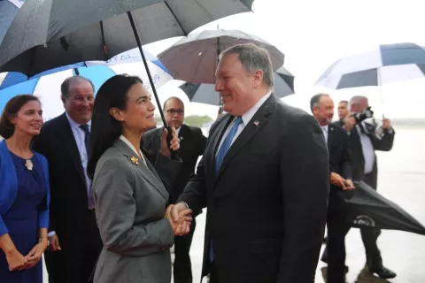 Vicepresidenta Isabel de Saint Malo viajará a Washington para reunirse con Mike Pompeo