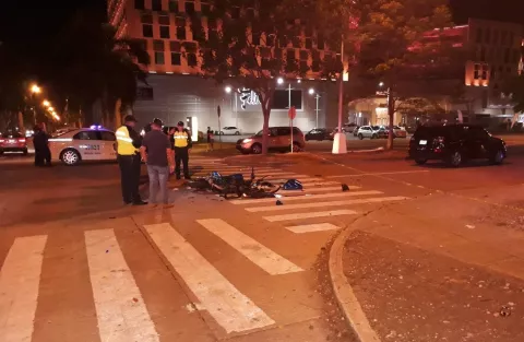 Fallece motorizado en accidente de tránsito en Costa del Este