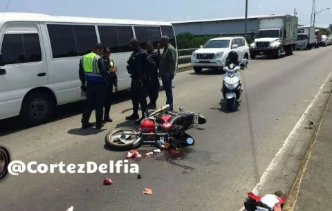 Motorizado muere en accidente de tránsito en la Zona Libre