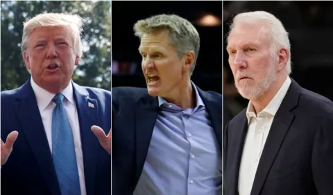 Donald Trump arremete con dureza contra técnicos de la NBA Popovich y Kerr