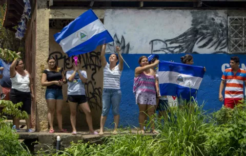 Al menos cuatro heridos en una marcha contra Ortega y por la libertad de los "reos políticos"