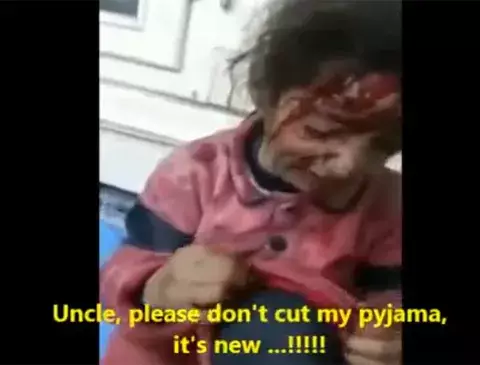 VIDEO Niña pequeña maldice a Assad después que le cayera bomba en la casa