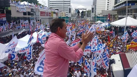 Arranca cierre de campaña del candidato presidencial del PRD Laurentino 'Nito' Cortizo