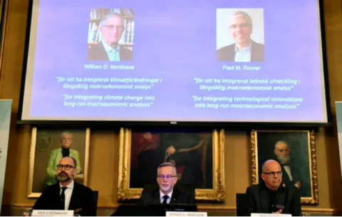 Nobel para modelos de interacción de economía con naturaleza y conocimiento