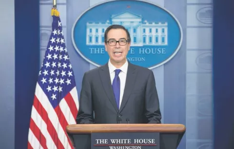 Steven Mnuchin habla de la economía y de Trump