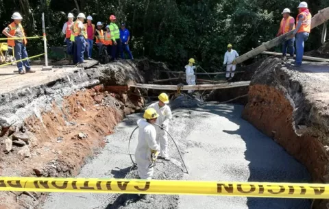 Para el lunes esperan tener habilitado el tramo de Loma Cová