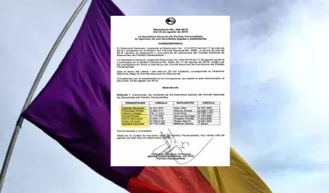 Revelan Comité  de Elecciones del Panameñismo 