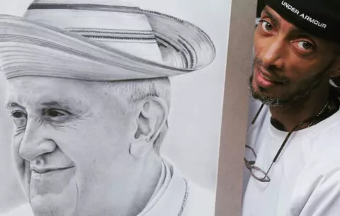 Papa Francisco bien a lo panameño 