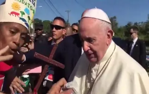 Momentos virales de la visita del papa Francisco en Panamá