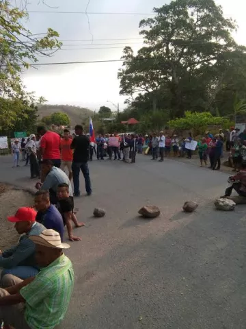 Cierran en La Pintada desde la madrugada por tala indiscriminada