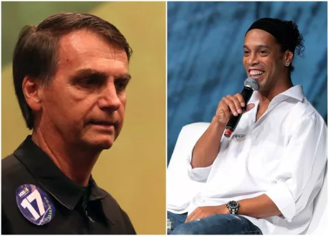 Ronaldinho apoya a Bolsonaro, político racista, machista y homofóbico 