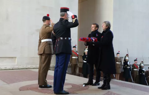 Celebran, en París, el centenario del fin de la Gran Guerra