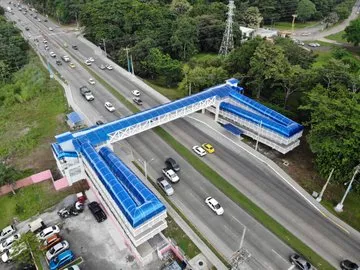 Culmina construcción de puente peatonal de la Universidad Tecnológica de Panamá