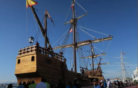 Réplica de la Santa María llega a Puerto Rico en su primer cruce del Atlántico
