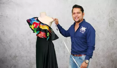 Ramiro González encargado de mostrar los colores de Panamá en el vestuario  que Margarita Henríquez usará en  Viña del Mar 