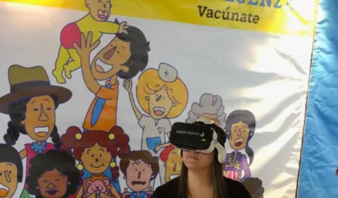 Realidad virtual apoya la vacunación