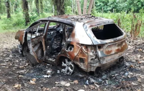 Hallan restos óseos en auto con placa panameña en Paso Canoas de Costa Rica