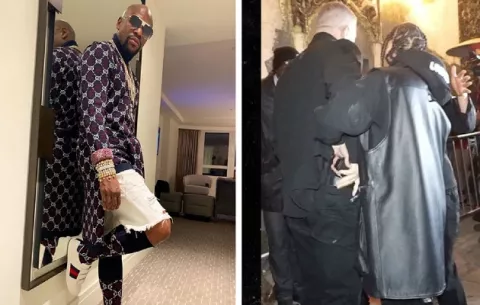 Tremendo 'revulú' en cumpleaños de Mayweather Jr.