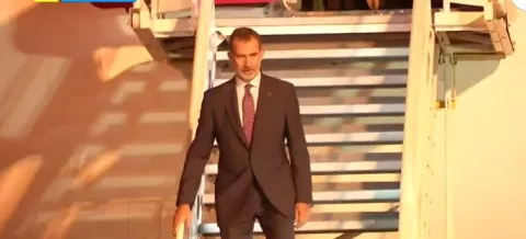Rey Felipe de España llega a Panamá 