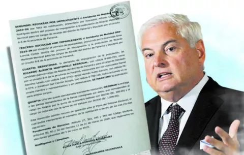 Jueza niega impugnaciones contra las candidaturas del expresidente Ricardo Martinelli
