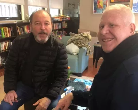 Rubén Blades visita a Cano Estremera, quien se recupera de un trasplante
