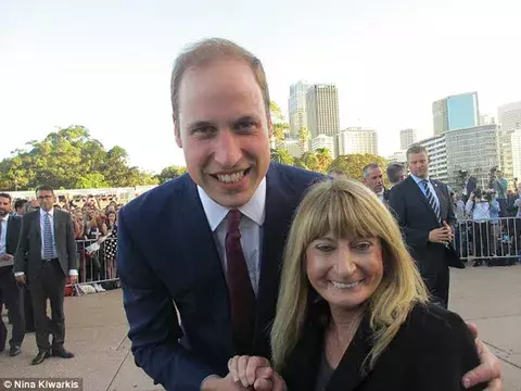 William y Kate también posan para las 'selfies'