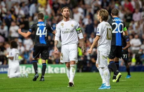  Real Madrid sufre  ante Brujas, pero saca empate en casa