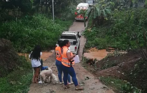 Granizada, caída de árboles y voladura de techos en Panamá Oeste por onda tropical