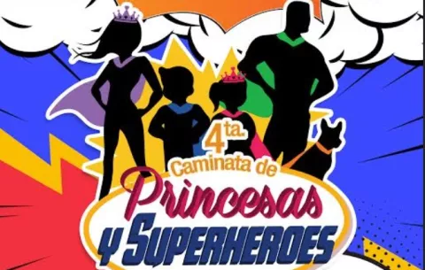 Super 99 en la 4ta Caminata de Princesas y Superhéroes