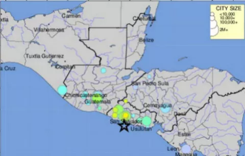 Un sismo de magnitud 6,8 sacude El Salvador sin "daños graves generalizados"