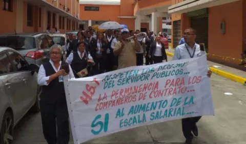 Protestas por violación a escala salarial en Hospital Santo Tomás
