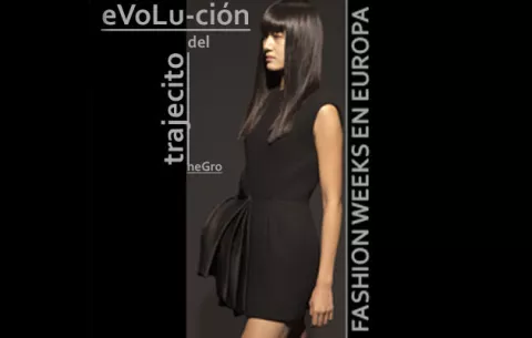 Últimos diseños europeos del famoso "traje negro"