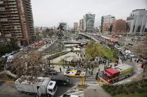 Atentado terrorista en estación del metro en Chile 